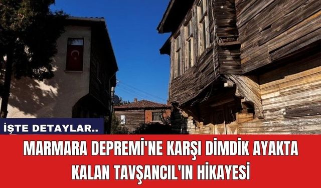 Marmara Depremi'ne karşı dimdik ayakta kalan Tavşancıl'ın hikayesi