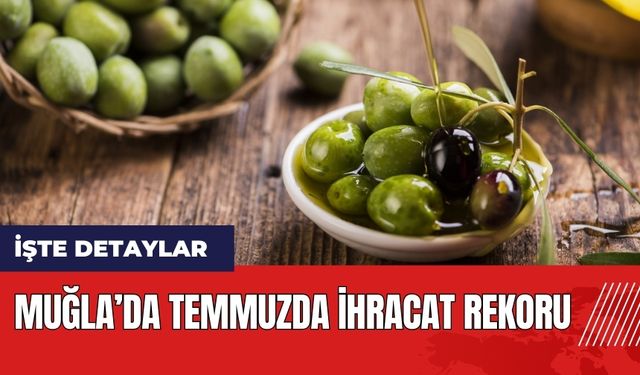 Muğla Temmuz ayında bölgesinde ilk 4'te