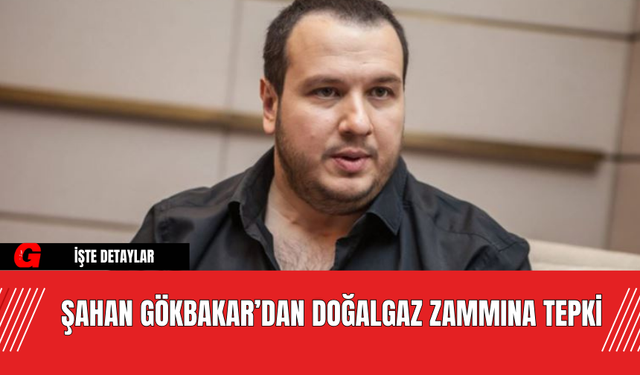 Şahan Gökbakar’dan Doğalgaz Zammına Tepki