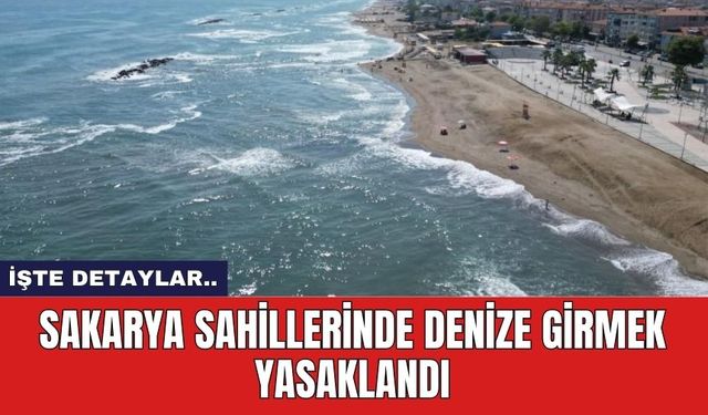 Sakarya sahillerinde denize girmek yasaklandı