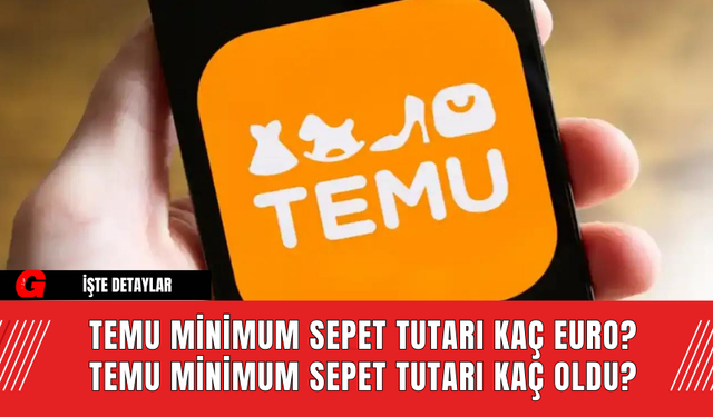 TEMU Minimum Sepet Tutarı Kaç Euro? TEMU Minimum Sepet Tutarı Kaç Oldu?