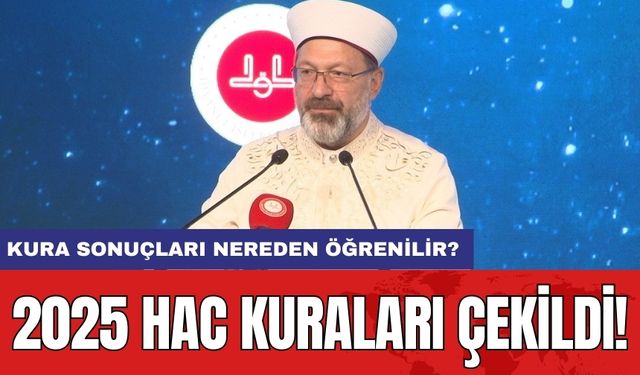 2025 hac kuraları çekildi! Kura sonuçları nereden öğrenilir?