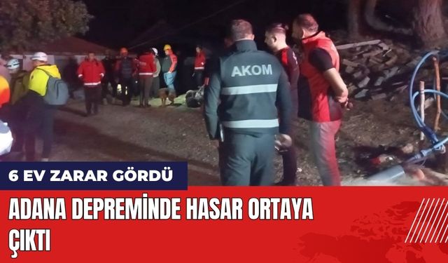 Adana Depreminde Hasar Ortaya Çıktı