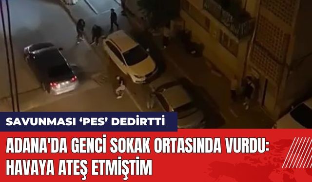 Adana'da Genci Sokak Ortasında Vurdu: Havaya Ateş Etmiştim