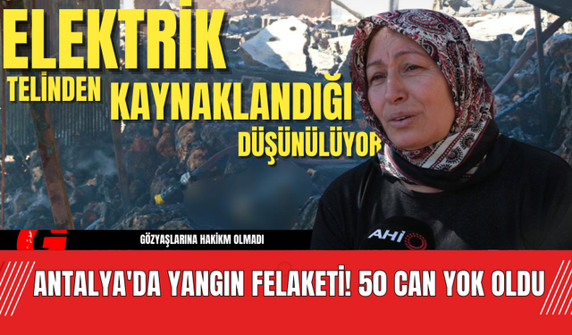 Antalya'da Yangın Felaketi! 50 Can Yok Oldu