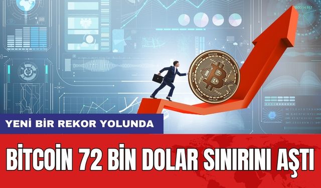 Bitcoin 72 Bin Dolar Sınırını Aştı