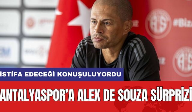 Antalyaspor’a Alex De Souza sürprizi