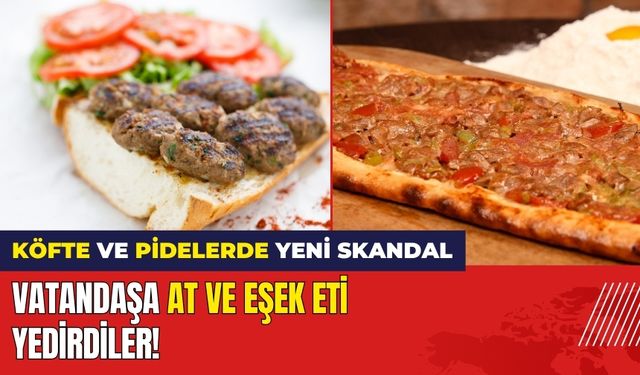 Köfte Ve Pidelerde Yeni Skandal! Vatandaşa At ve Eşek Eti Yedirdiler