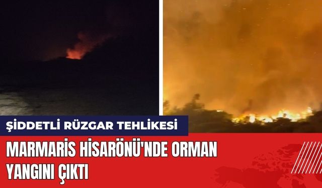 Marmaris Hisarönü'nde Orman Yangını Çıktı