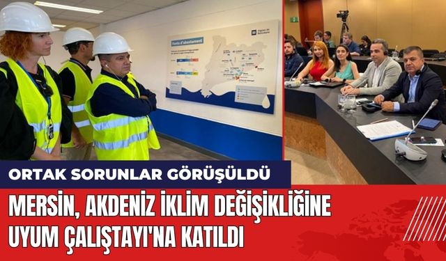 Mersin Akdeniz İklim Değişikliğine Uyum Çalıştayı'na Katıldı