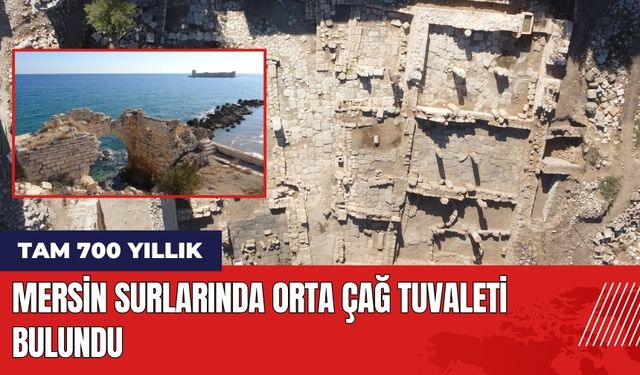 Mersin Surlarında Orta Çağ Tuvaleti Bulundu: 700 Yıllık