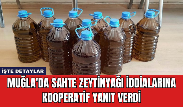 Muğla'da Sahte Zeytinyağı İddialarına Kooperatif Yanıt Verdi