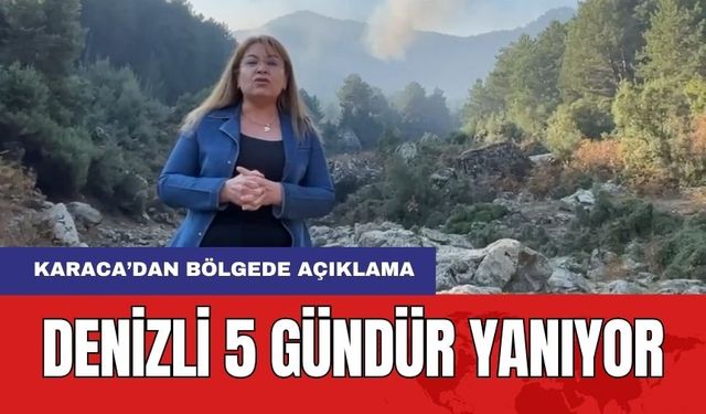 Denizli 5 Gündür Yanıyor! Milletvekili Karaca'dan Bölgede Açıklama