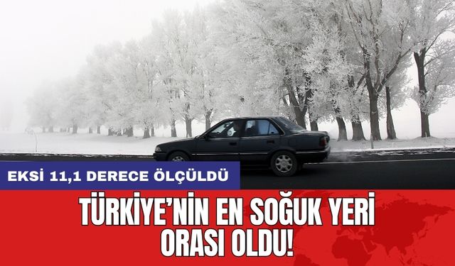 Türkiye’nin en soğuk yeri orası oldu! Eksi 11,1 derece ölçüldü