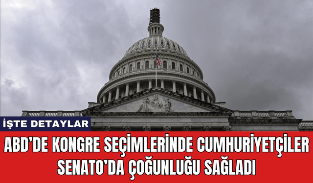 ABD’de Kongre Seçimlerinde Cumhuriyetçiler Senato’da Çoğunluğu Sağladı