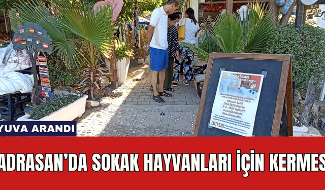 ADRASAN’DA SOKAK HAYVANLARI İÇİN KERMES