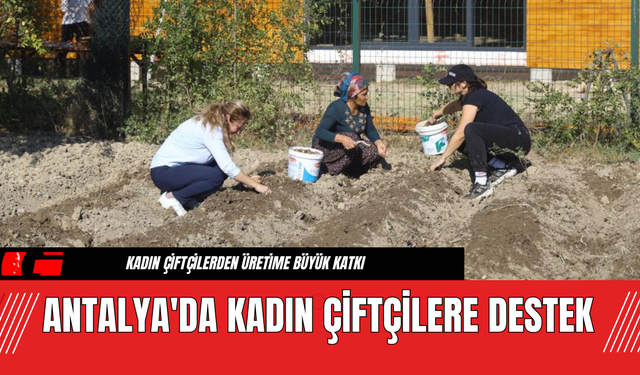 Antalya'da Kadın Çiftçilere Destek