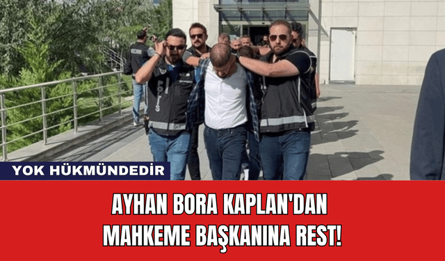 Ayhan Bora Kaplan'dan Mahkeme Başkanına Rest!