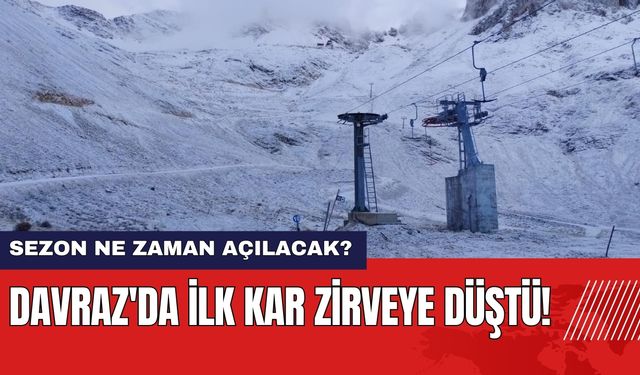 Davraz'da İlk Kar Zirveye Düştü! Kayak Sezonu Ne Zaman Açılacak?