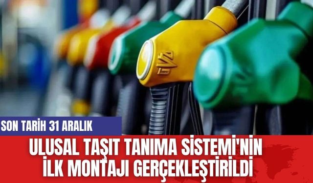 Ulusal Taşıt Tanıma Sistemi'nin İlk Montajı Gerçekleştirildi