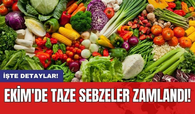 Ekim'de Taze Sebzeler Zamlandı!