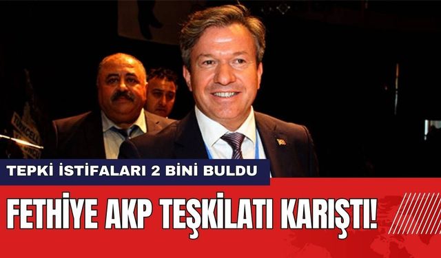 Fethiye AKP Teşkilatı Karıştı! Tepki İstifaları 2 Bini Buldu