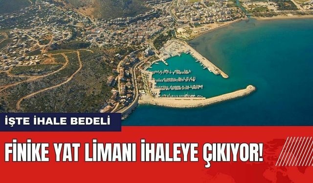 Finike Yat Limanı İhaleye Çıkıyor