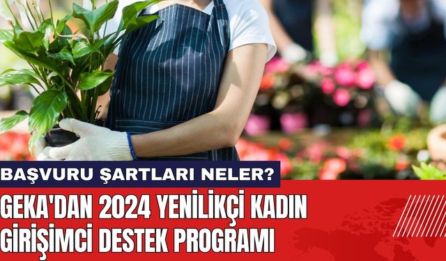 GEKA'dan 2024 Yenilikçi Kadın Girişimci Destek Programı