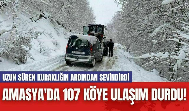 Amasya'da 107 Köye Ulaşım Durdu!