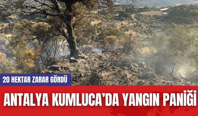 Antalya Kumluca’da Yangın Paniği