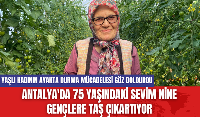 Antalya'da 75 Yaşındaki Sevim Nine Gençlere Taş Çıkartıyor