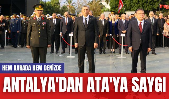 Antalya'dan Ata'ya Saygı