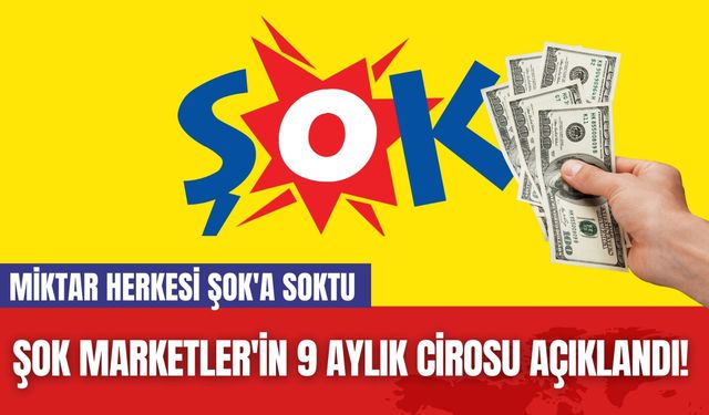 ŞOK Marketler'in 9 Aylık Cirosu Açıklandı! Miktar Herkesi ŞOK'a Soktu