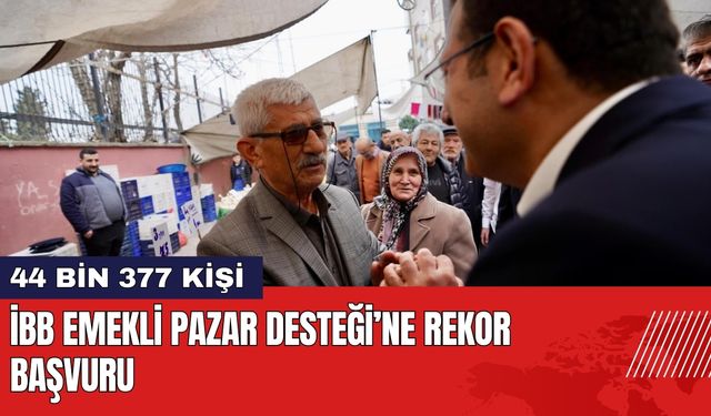 İBB Emekli Pazar Desteği'ne Rekor Başvuru