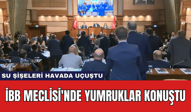 İBB Meclisi'nde Yumruklar Konuştu