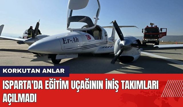 Isparta'da Eğitim Uçağının İniş Takımları Açılmadı