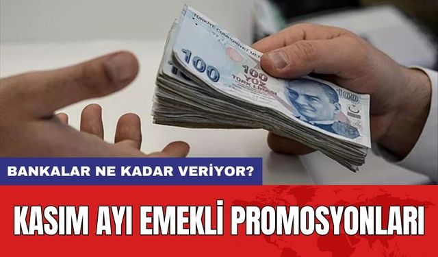 Kasım Ayı Emekli Promosyonları: Bankalar Ne Kadar veriyor?