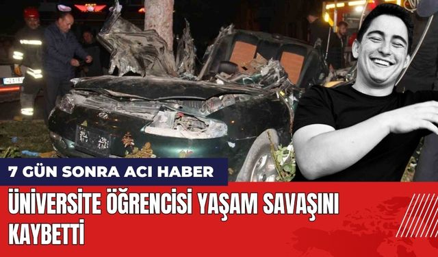 Konya'da Üniversite Öğrencisi Yaşam Savaşını Kaybetti