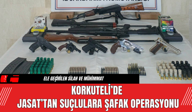 Korkuteli’de JASAT’tan Suçlulara Şafak Operasyonu