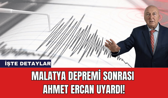 Malatya Depremi Sonrası Ahmet Ercan Uyardı!