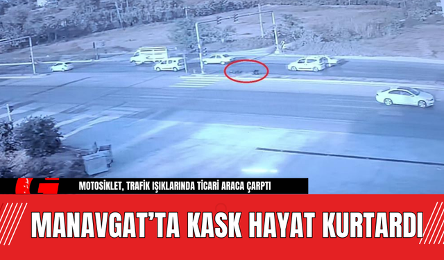 Manavgat’ta Kask Hayat Kurtardı! ürücü Burnu Bile Kanamadan Kurtuldu