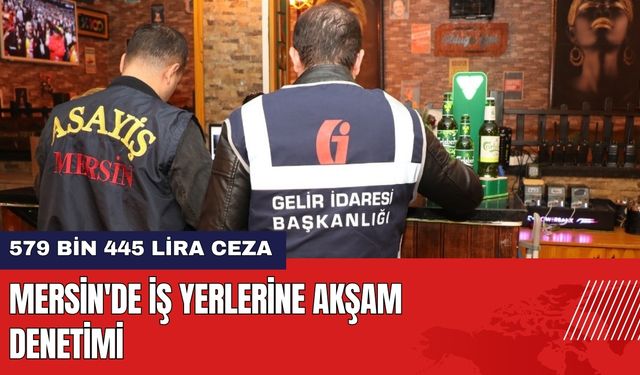 Mersin'de İş Yerlerine Akşam Denetimi!