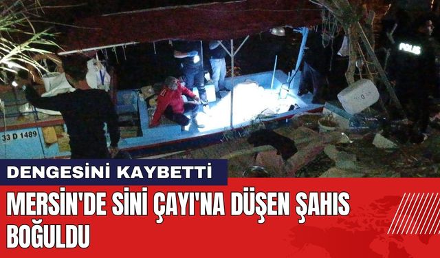 Mersin'de Sini Çayı'na Düşen Şahıs Boğuldu