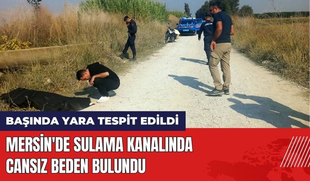 Mersin'de Sulama Kanalında Cansız Beden Bulundu