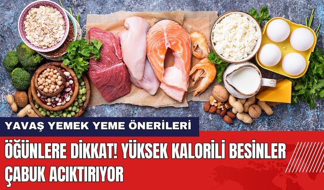 Öğünlere Dikkat! Yüksek Kalorili Besinler Çabuk Acıktırıyor