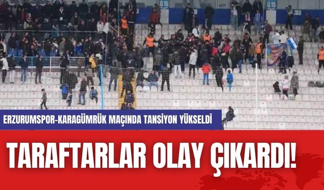 1.Lig'te Taraftarlar Olay Çıkardı!