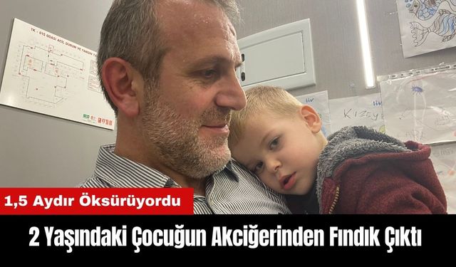 2 Yaşındaki Çocuğun Akciğerinden Fındık Çıktı