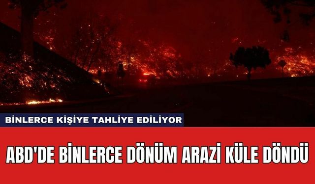 ABD'de Binlerce Dönüm Arazi Küle Döndü