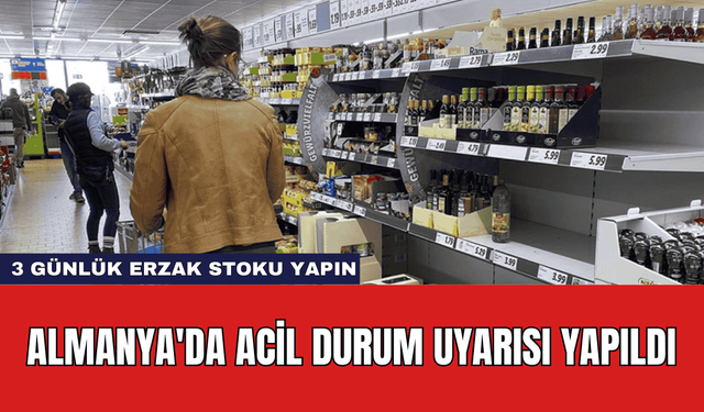 Almanya'da Acil Durum Uyarısı Yapıldı