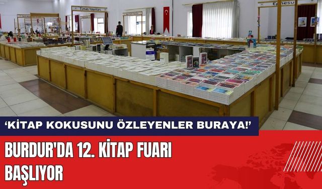 Burdur'da 12. Kitap Fuarı Başlıyor